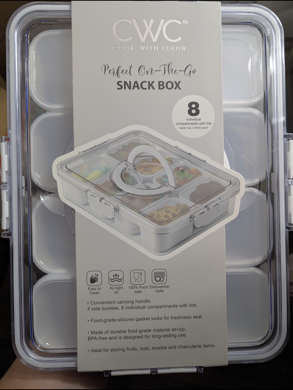 Perfect On-The-Go Snack Box - White